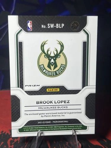 2021 Panini Prizm Brook Lopez Orange Ice #SW-BLP + Bonus - photo 4