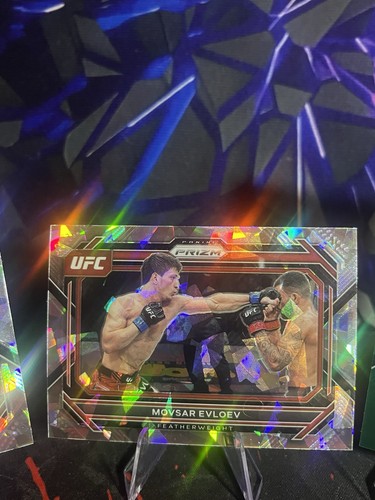 Sean O'Malley Movsar Evloev Chidi Njokuani 2023 Prizm UFC Cards - photo 3