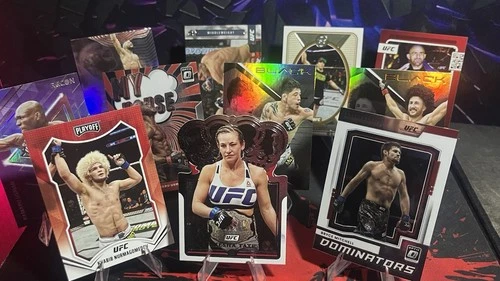 Lot Of 11 UFC Inserts, Holos - Khabib, Volk, Usman - Panini