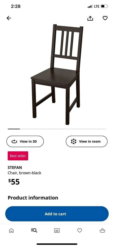 4 Chairs with Cushion