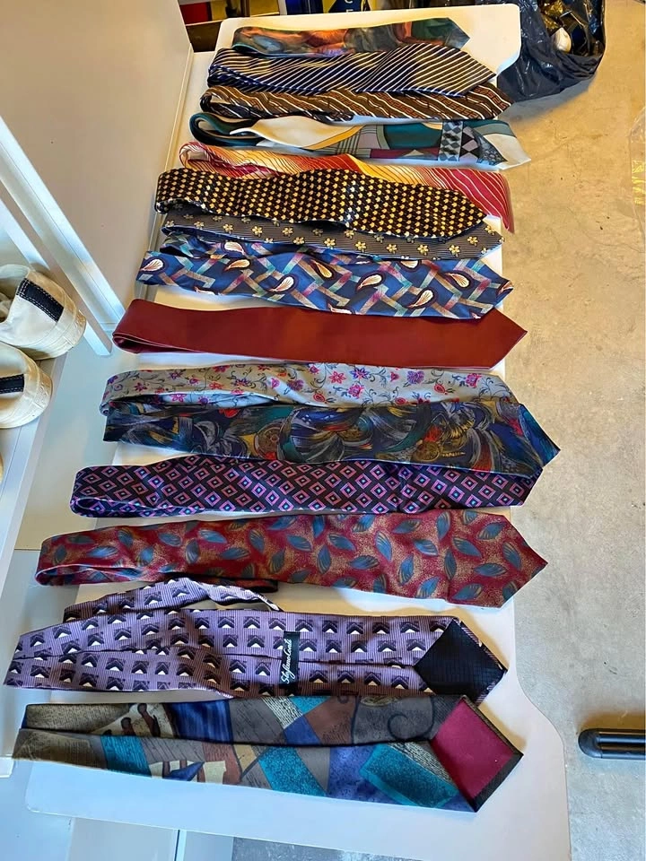 Neck tie lot of 10 vintage