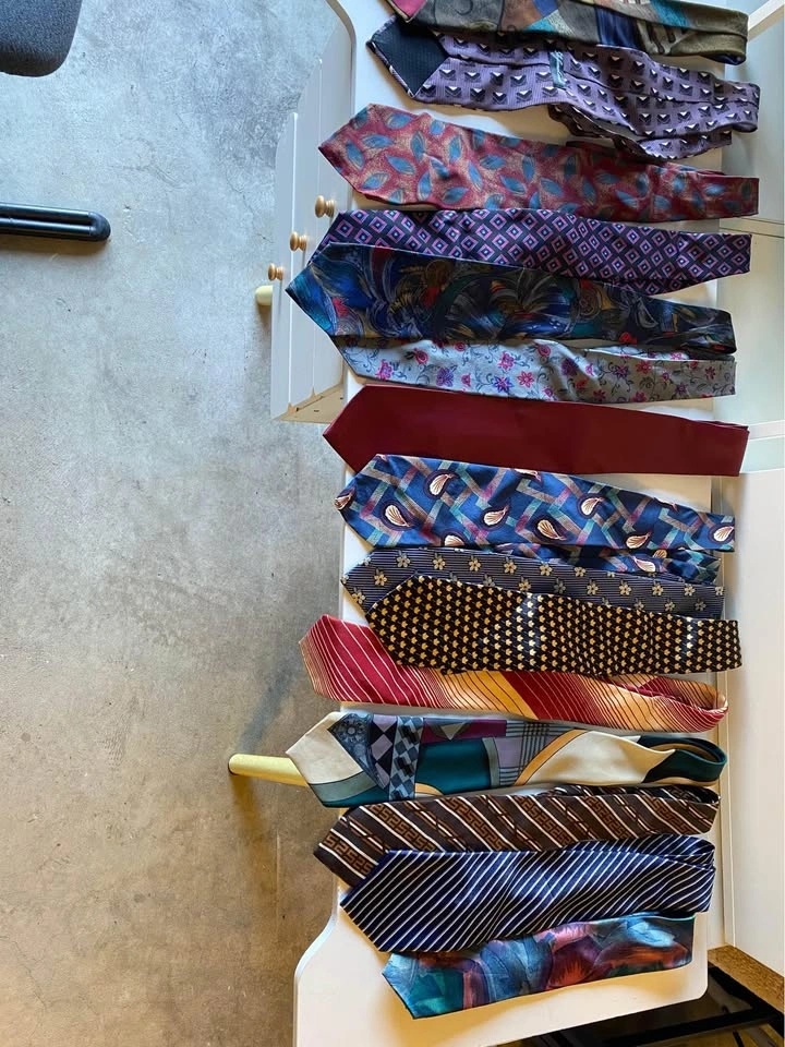 Neck tie lot of 10 vintage - photo 2