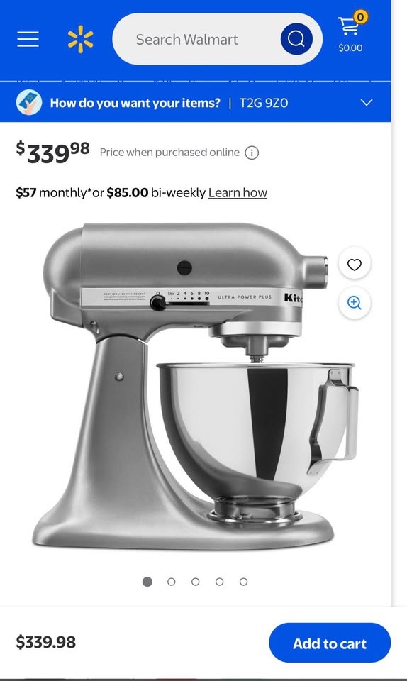 Kitchen Aid Stand Mixer - 4.5qt