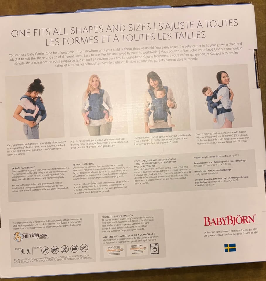 BabyBjörn Baby Carrier One Grey- New & Unused - photo 2