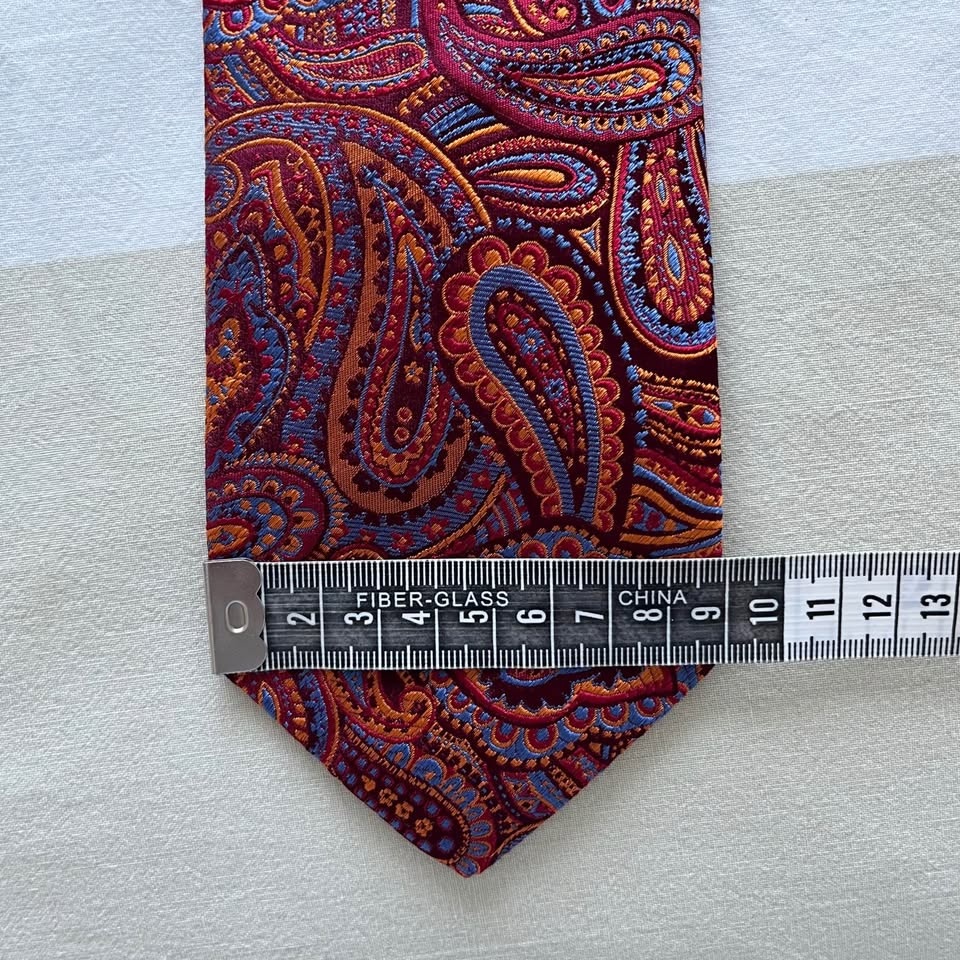 Robert Talbott Paisley Abstract Hand Sewn 100% Silk Men's Neck T - photo 5
