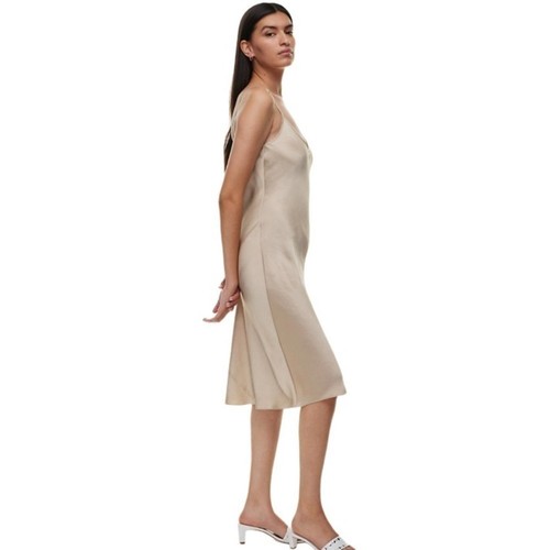 Wilfred Only Slip Satin Midi Dress Humus Beige Small - photo 2