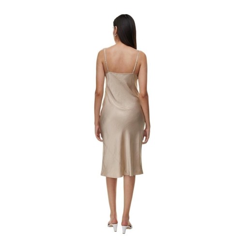 Wilfred Only Slip Satin Midi Dress Humus Beige Small - photo 3