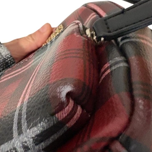 GUESS Evan Mini Plaid Crossbody Backpack/Purse Charm - photo 5
