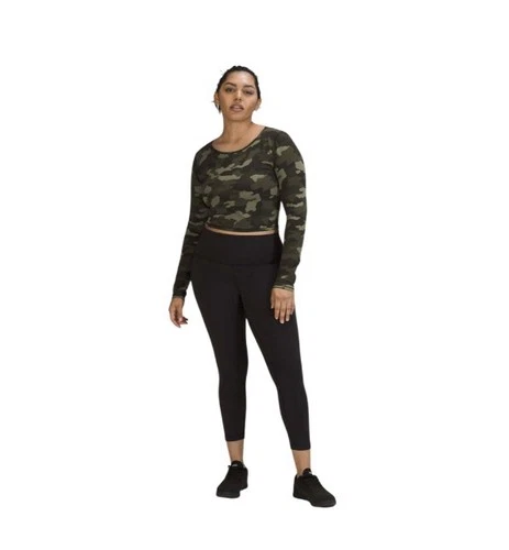 Lululemon Wunder Train Cropped Long Sleeve Shirt Heritage 365 Ca - photo 4