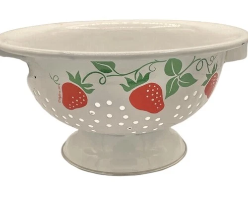 Vintage Teleflora Strawberry Fields Colander 1983 - photo 2