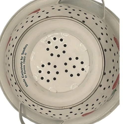 Vintage Teleflora Strawberry Fields Colander 1983 - photo 3