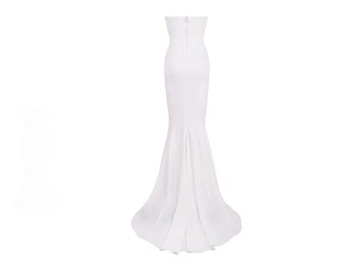 House of CB Esmee Ivory Draped Strapless Wedding Dress - Medium - photo 4