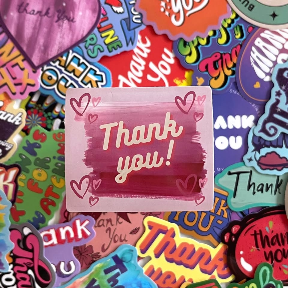 Pack of 53 Various Thank You Stickers - photo 3