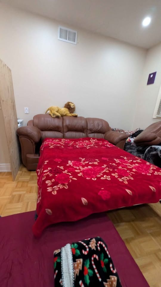 Leather sofa cum bed - photo 3