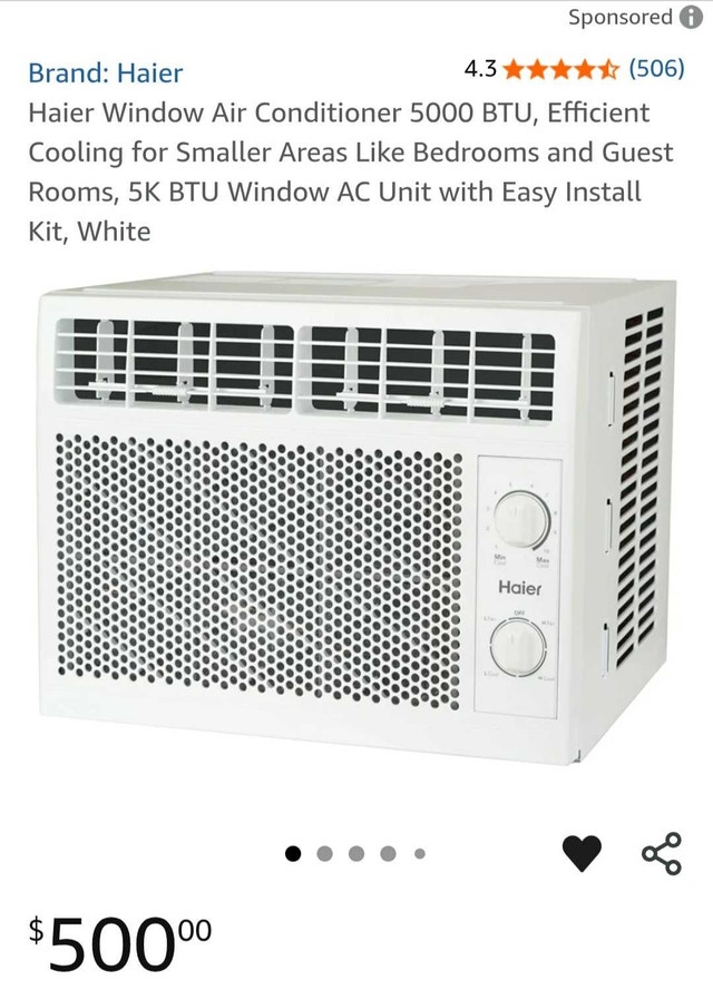 Haier Window Air Conditioner 5000 BTU - photo 2