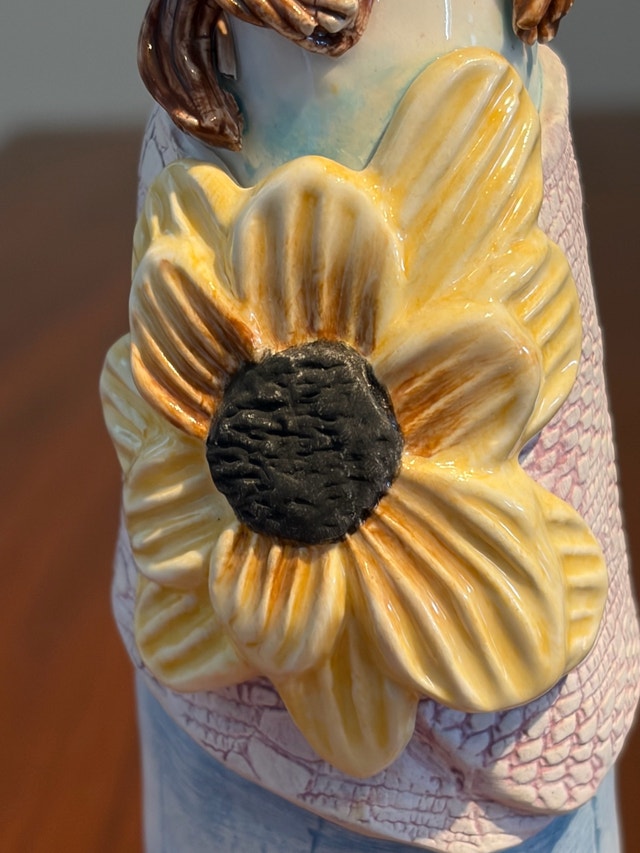Lady Vase Candle Stick Holder Lavender Sash by Ellen Williams - photo 3