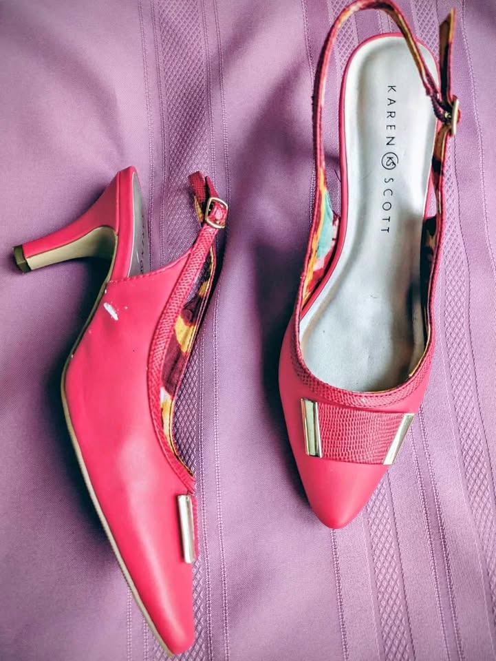 Karen Scott Gracelynn Ankle Strap Pumps Red Women's 7.5