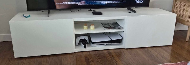 Modern White TV Stand
