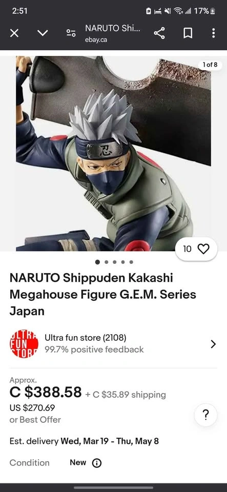 Kakashi Hatake figure G.E.M. - photo 4