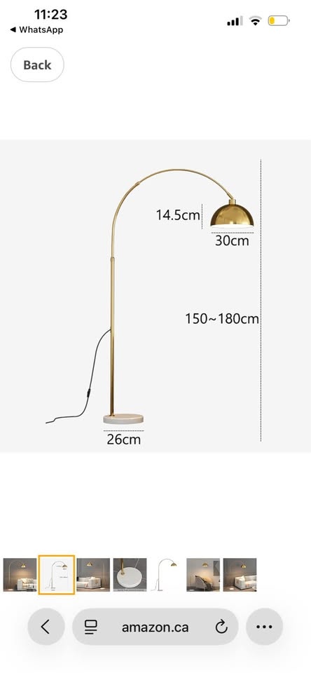 Arc Floor Lamp - Modern Tall Standing Lamp - photo 2
