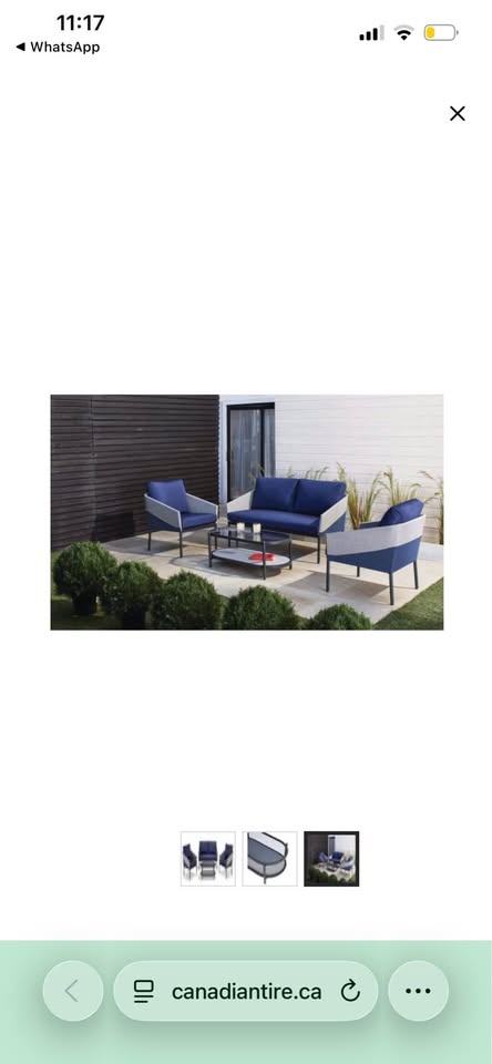 CANVAS Riverfront Outdoor/Patio Conversation Set, 4-pc - photo 3