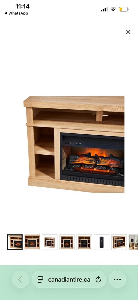 CANVAS Woodhaven Media Fireplace, 46-in