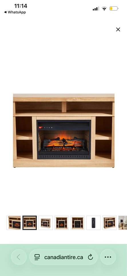 CANVAS Woodhaven Media Fireplace, 46-in - photo 2