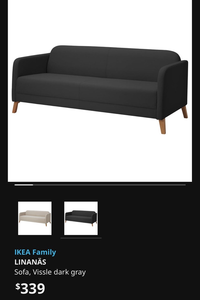 IKEA Gray Sofa - photo 2