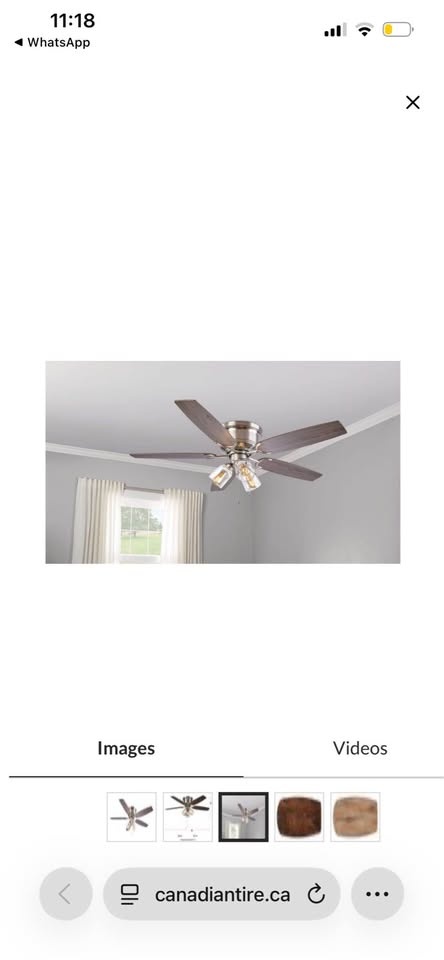 For Living 52" 5-Blade Ceiling Fan, Brushed Nickel - photo 3