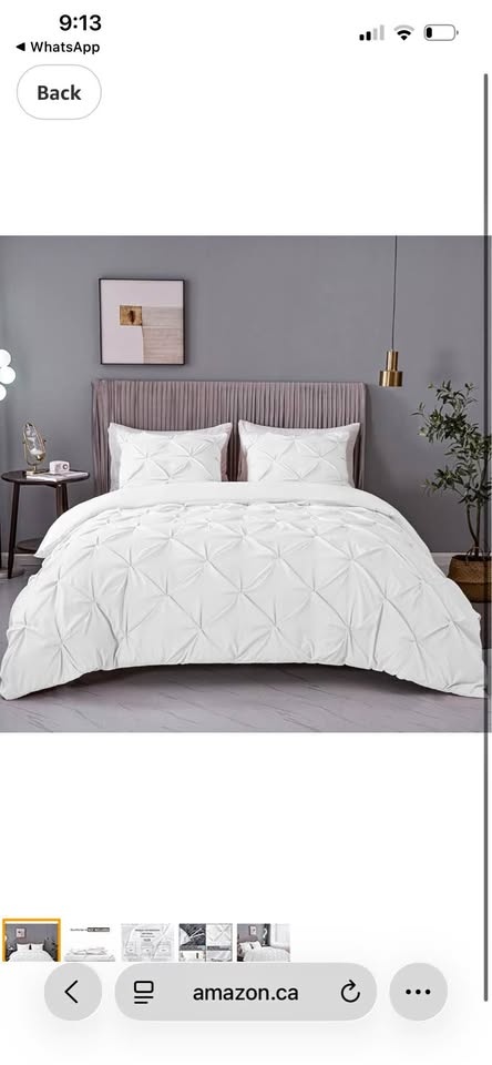 ASHLEYRIVER Full Duvet Cover with Zipper & Corner Ties