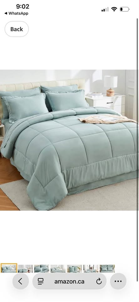 EMME Twin Comforter Set Bed in A Bag 5 Pieces