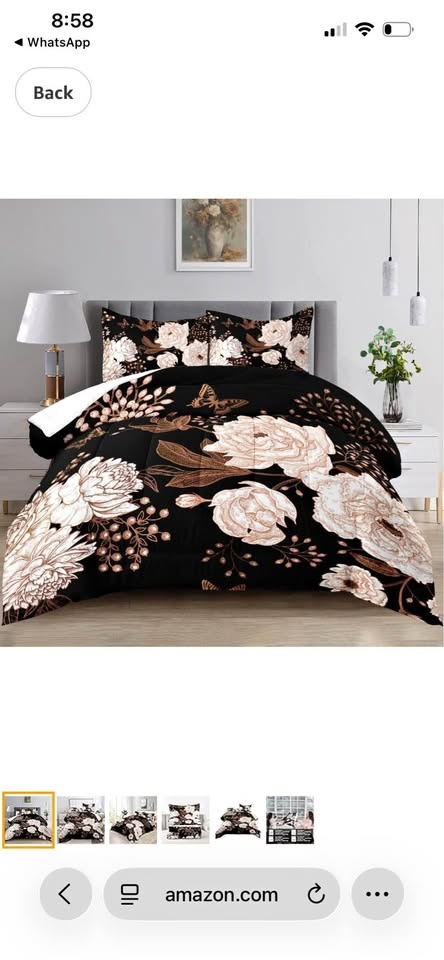 Raphus Cucullatus Dark Floral Bedding Comforter Set Twin