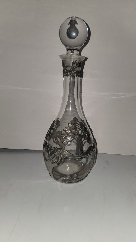 Antique Glass Wine Carafe