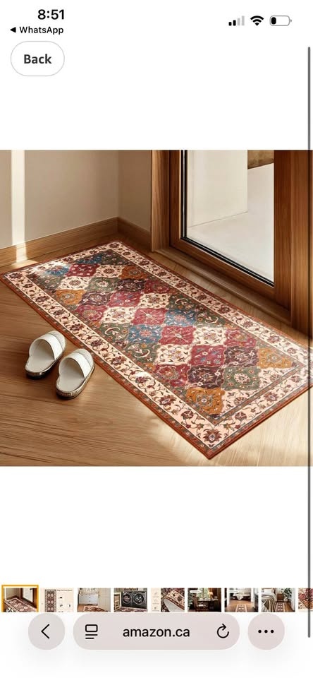 Hallway Runner Rug, 2x5 Washable