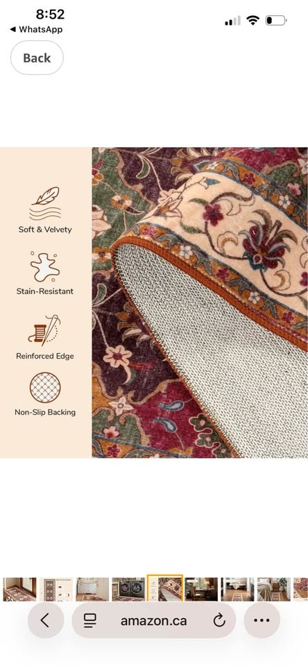 Hallway Runner Rug, 2x5 Washable - photo 3
