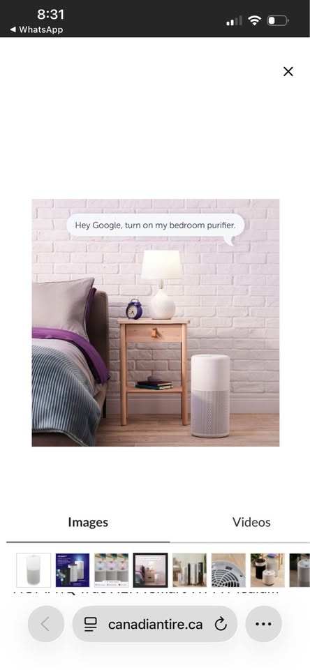 NOMA iQ True HEPA Smart Wi-Fi Medium Air Purifier - photo 3