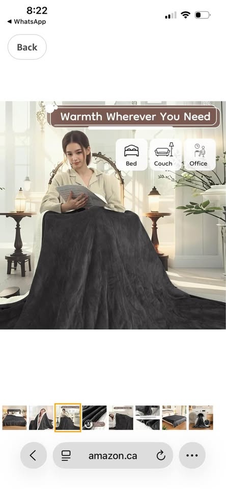 Electric Heated Blanket - Soft Flannel & Cotton, Full Size - photo 2