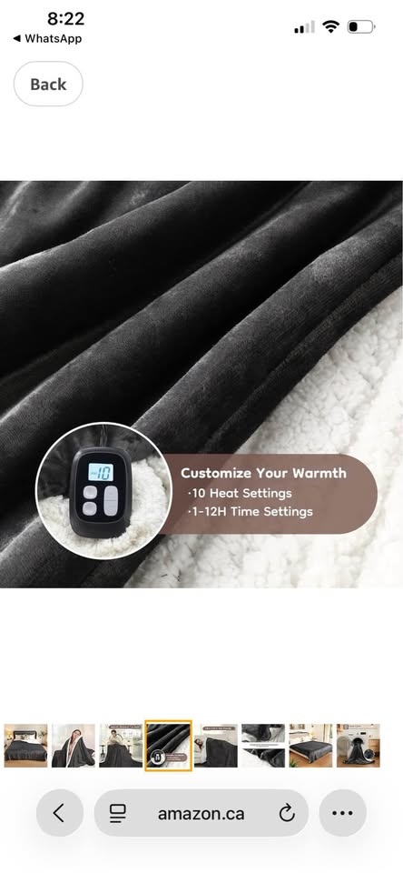 Electric Heated Blanket - Soft Flannel & Cotton, Full Size - photo 3