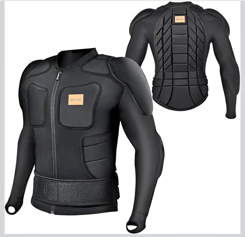 BenKen Men's/Women's Anti-Collision Sports Shirt - Black, Large