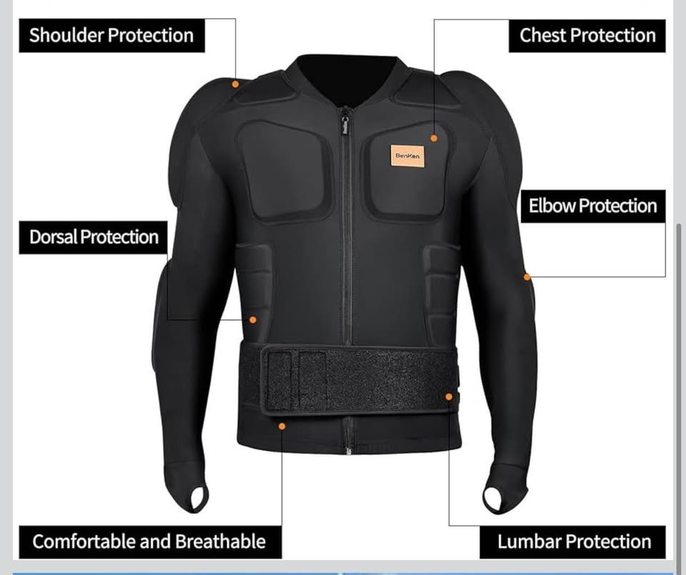 BenKen Men's/Women's Anti-Collision Sports Shirt - Black, Large - photo 4