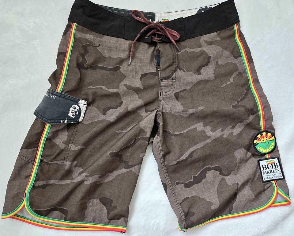 Bob Marley Billabong Board Shorts, Size 30