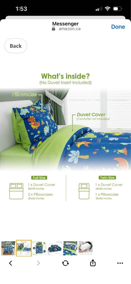 Dinosaur Design Duvet Cover Set - Twin - photo 2