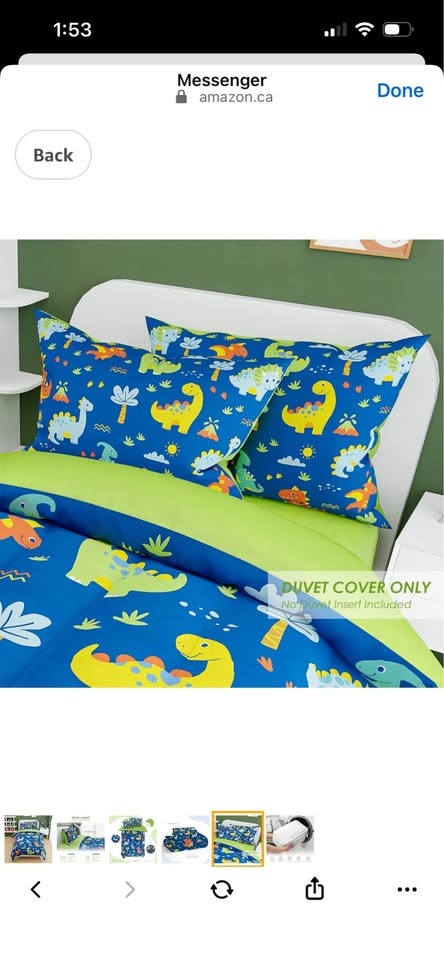 Dinosaur Design Duvet Cover Set - Twin - photo 5