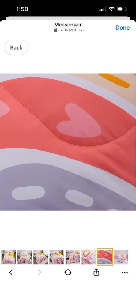 Lightweight Soft 3 Piece Rainbow Comforter Set for kids - photo 4