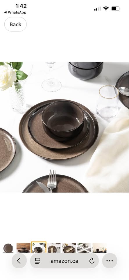 LERATIO Ceramic Dinner Plates Set of 6 - photo 3