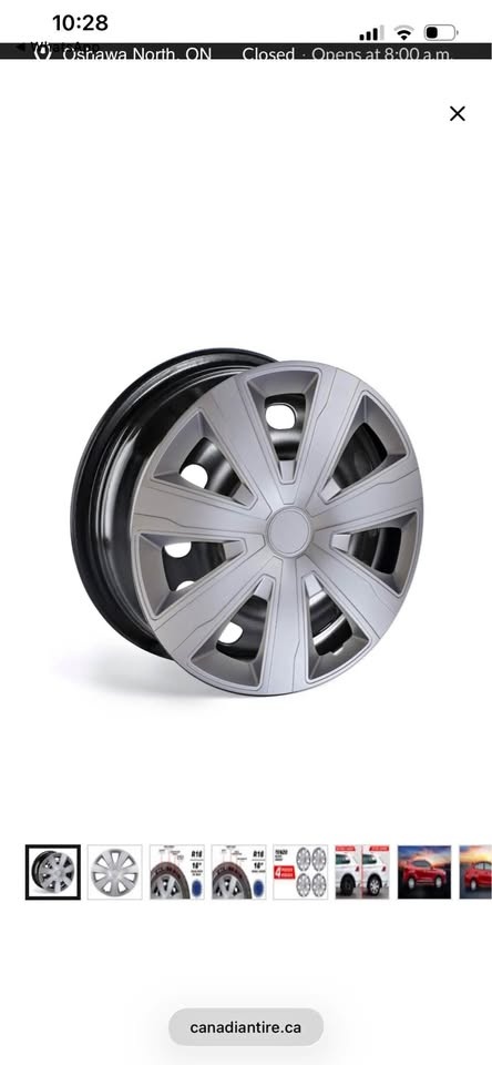 DriveStyle Tenzo Wheel Cover/Hub Cap, Silver, 16-in, 4-pk