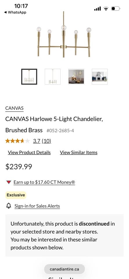 CANVAS Harlowe 5-Light Chandelier, Brushed Brass - photo 5