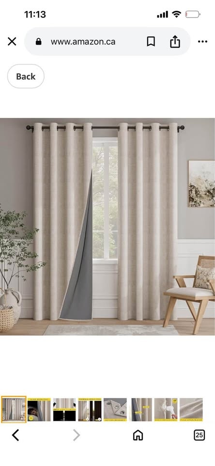 Blackout Curtains 52" W x 92" L