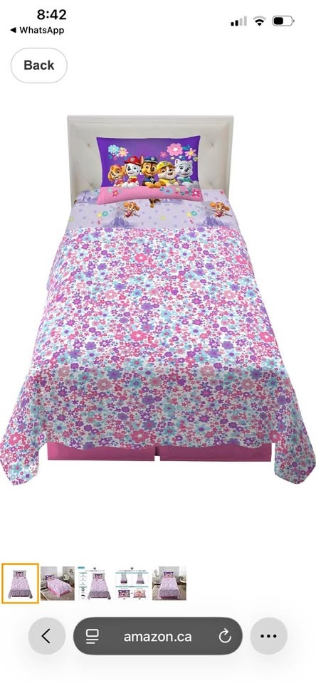 Paw Patrol Girls Kids Bedding Super Soft Microfiber Sheet Set, T