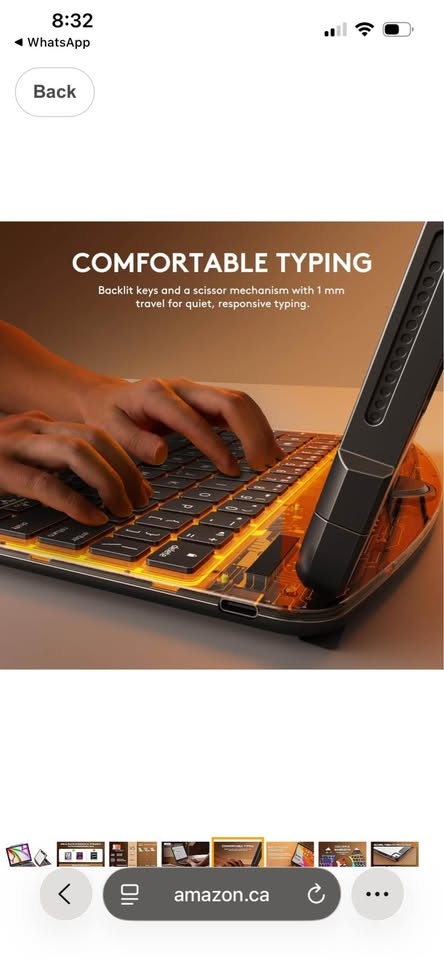 GUSGU Transparent Case with Wireless Keyboard for iPad Air 13-in - photo 5